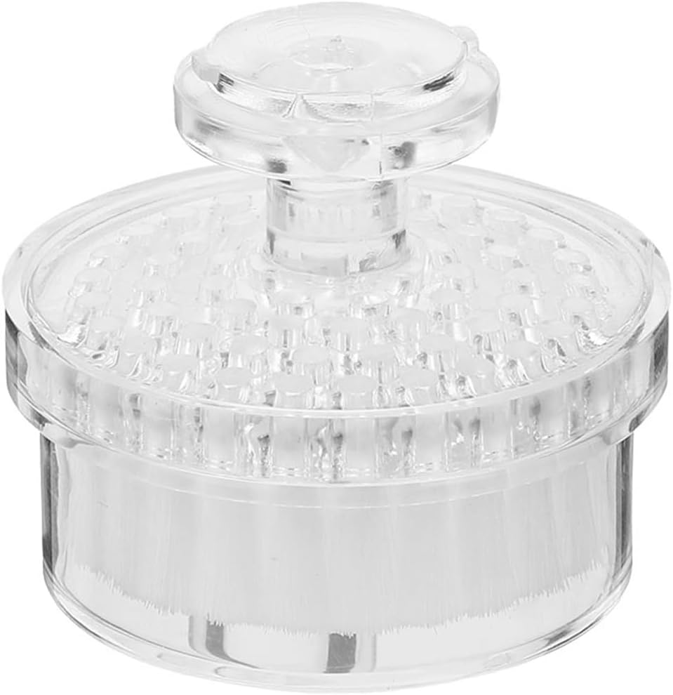 FOMIYES Facial Cleansing Brush White Manual Face Scrubber with Soft Bristles, Quick-Drying & Anti-Dust Design for Sensitive Skin, Travel-Friendly for Home & Travel Use for Women & Teens