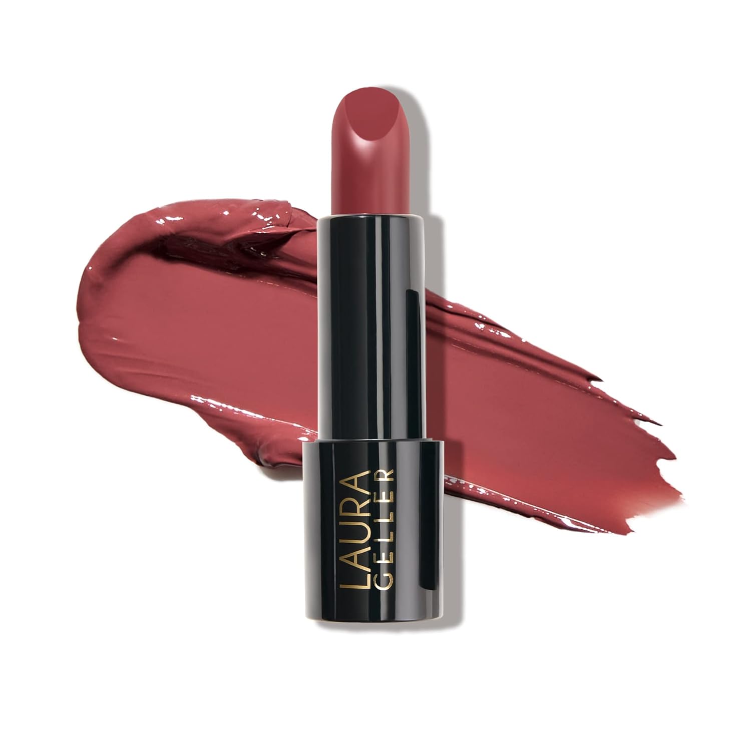 LAURA GELLER NEW YORK Modern Classic Lipstick – Mauve Majesty – Ultra-Rich Color – Luxurious and Lightweight – Cream Finish