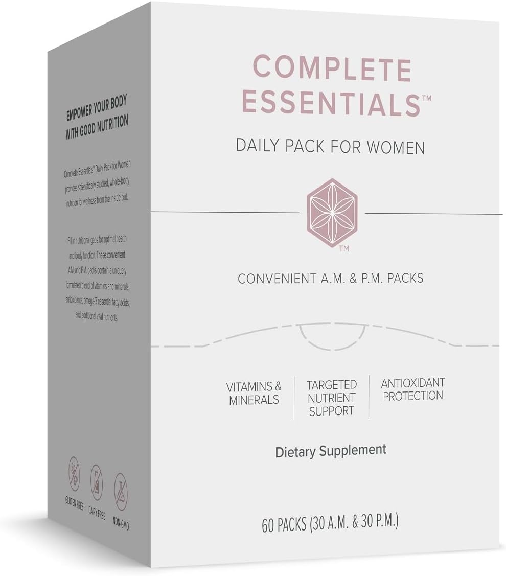 Complete Essentials™ Daily Pack for Women – Balanced Micronutrients for Optimal Women’s Health & Performance – Antioxidants to Fight Oxidative Stress – Convenient Individual Packs – 30-Day Supply