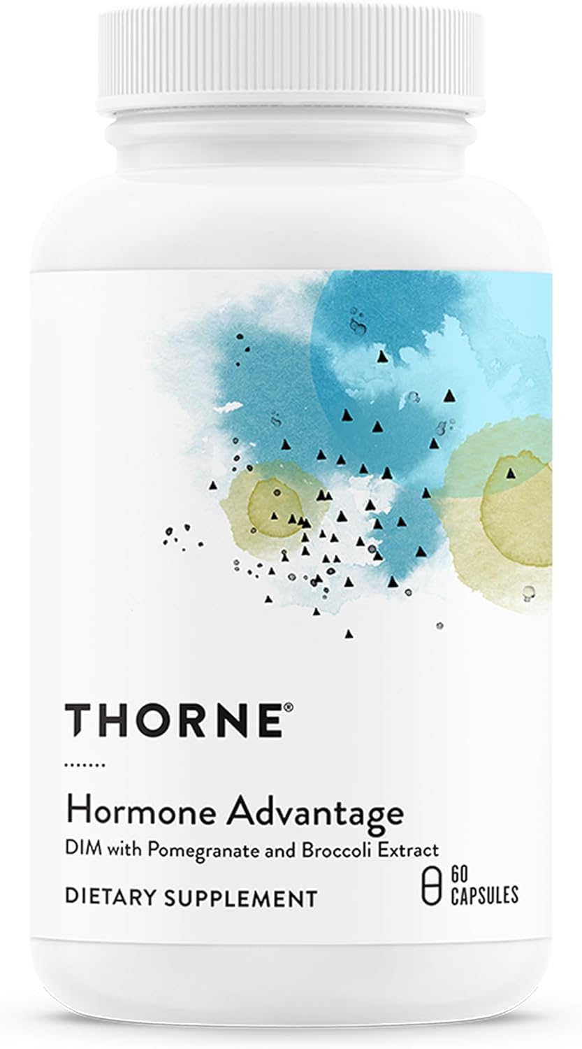 THORNE – Hormone Advantage – Estrogen Support & Hormone Balance for Men & Women* – Featuring DIM & Pomegranate Extract – Gluten, Dairy & Soy-Free – 60 Servings