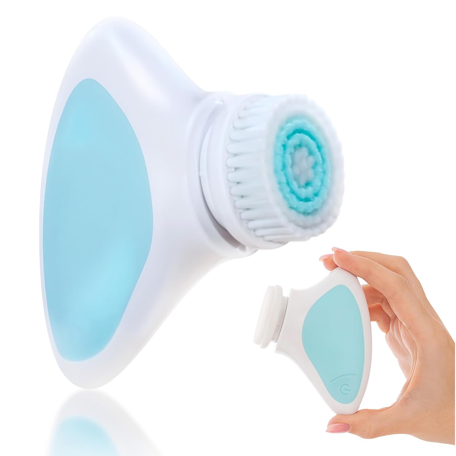Sonic Facial Cleansing Brush – Gentle Dual-Speed Electric Exfoliator, Water-Resistant Silicone Deep-Pore Face Scrubber for Men & Women