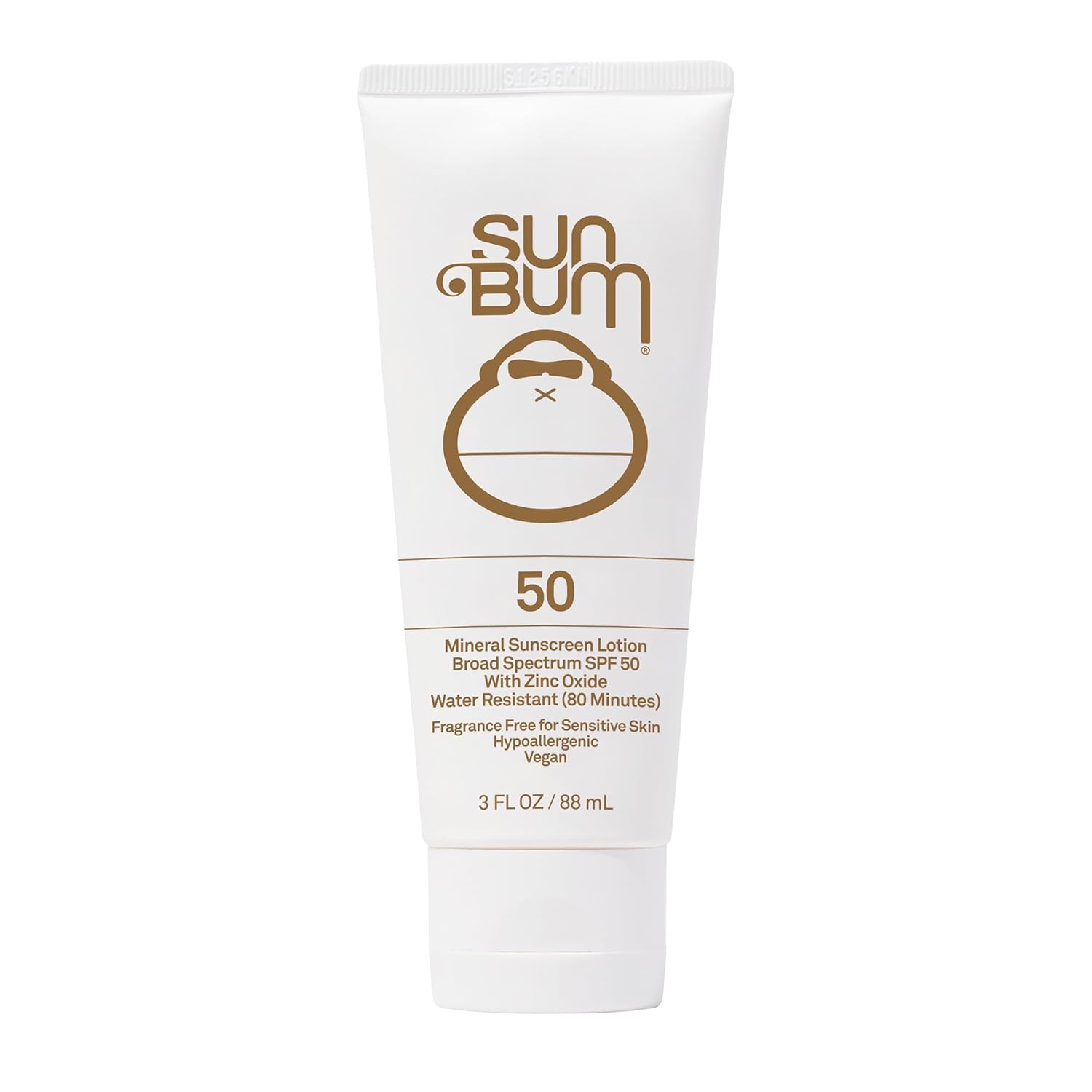 Sun Bum Mineral SPF 50 Sunscreen Body Lotion – Broad Spectrum Moisturizing Sunscreen with Vitamin E – Vegan and Hawaii 104 Act Compliant (Made without Octinoxate & Oxybenzone) – Travel Size – 3 oz