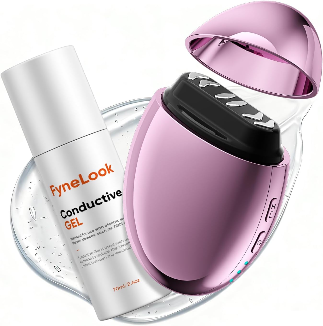 Microcurrent Facial Device, Face Sculpting Tool for Instant Lift & Contour, 6-Point Skin Tightener for Eye Puffiness, Forehead Lines & Jawline, Anti-Aging Face Massager Kit