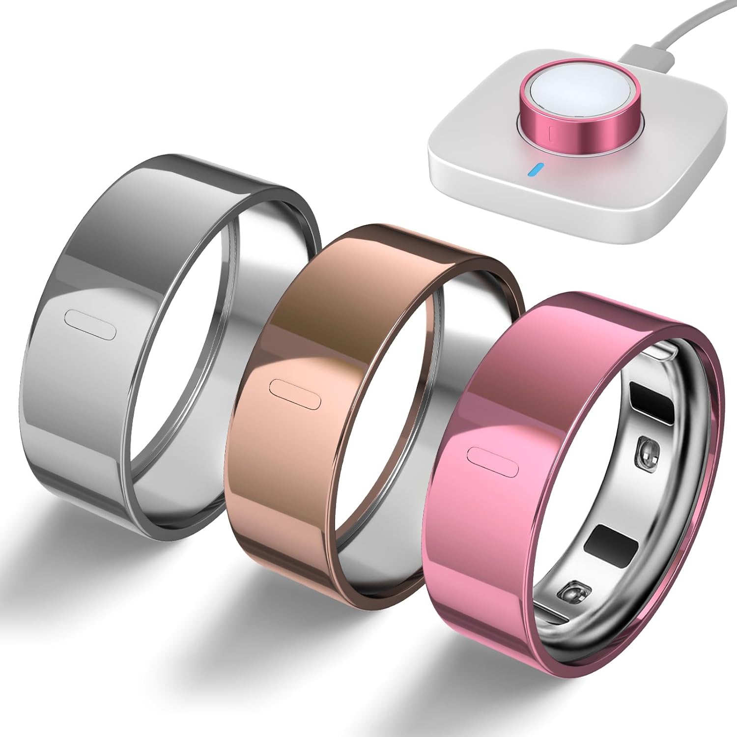 3 Pack Ring Cover Compatible with Oura Ring Gen 4/Gen 3 Horizon/Heritage, Upgraded Anti-Scratch TPU Protector for Men Women, NOT for Oura Ring 4 Ceramic