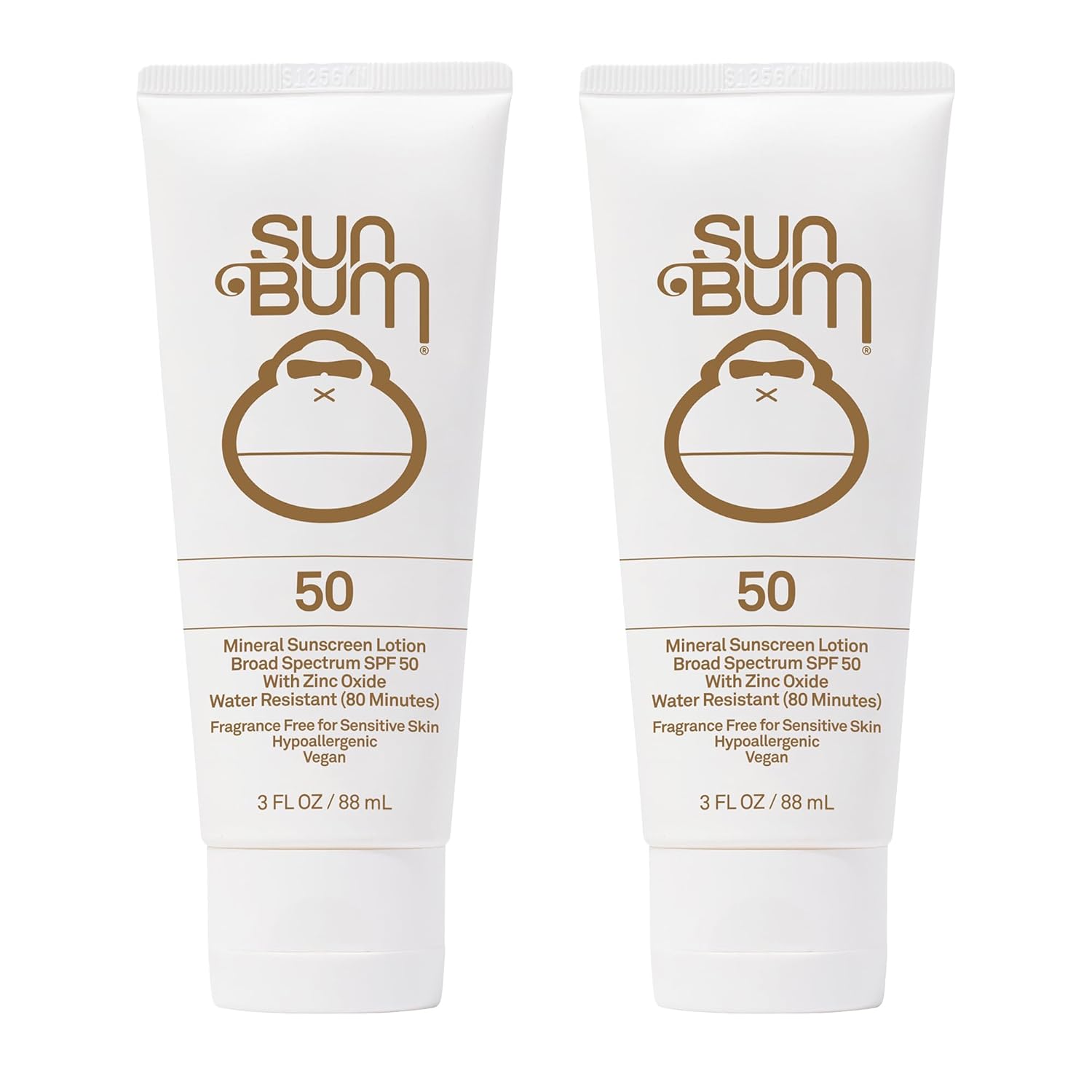 Sun Bum Mineral Spf 50 Sunscreen Lotion Vegan and Hawaii 104 Act Compliant (Octinoxate & Oxybenzone Free) Broad Spectrum Natural Sunscreen With UVA/UVB Protection 2 Pack
