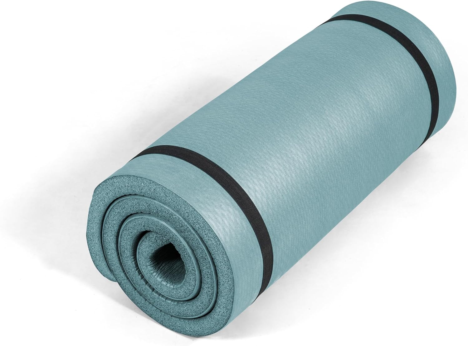 Tone Fitness 1-Inch Thick Yoga Mat | High-Density, Non-slip Exercise Mat with Carrying Strap for Yoga, Pilates, & Home Gym Workouts | Multiple Options