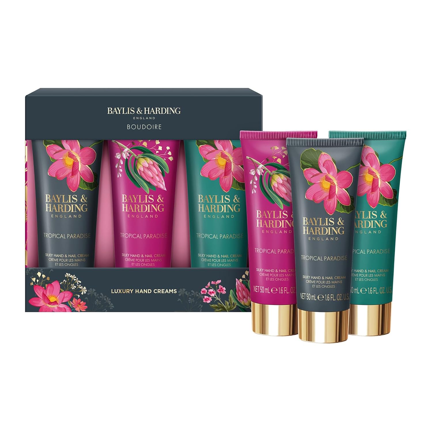 Baylis & Harding Boudoire Tropical Paradise Luxury Hand Care Gift Set – Vegan Friendly