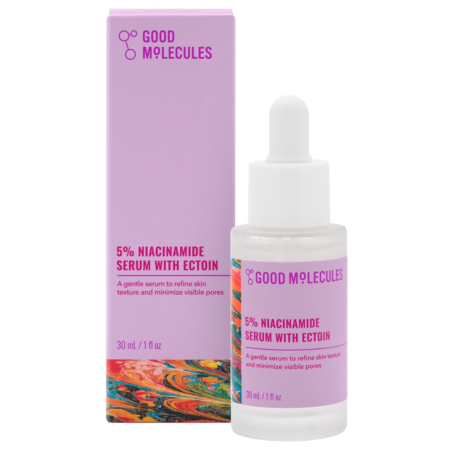 Good Molecules 5% Niacinamide Serum with Ectoin – Ultra Hydrating Serum to Target Enlarged Pores and Blemishes – Moisturizing, Pore Minimizer for Face – Skin Care