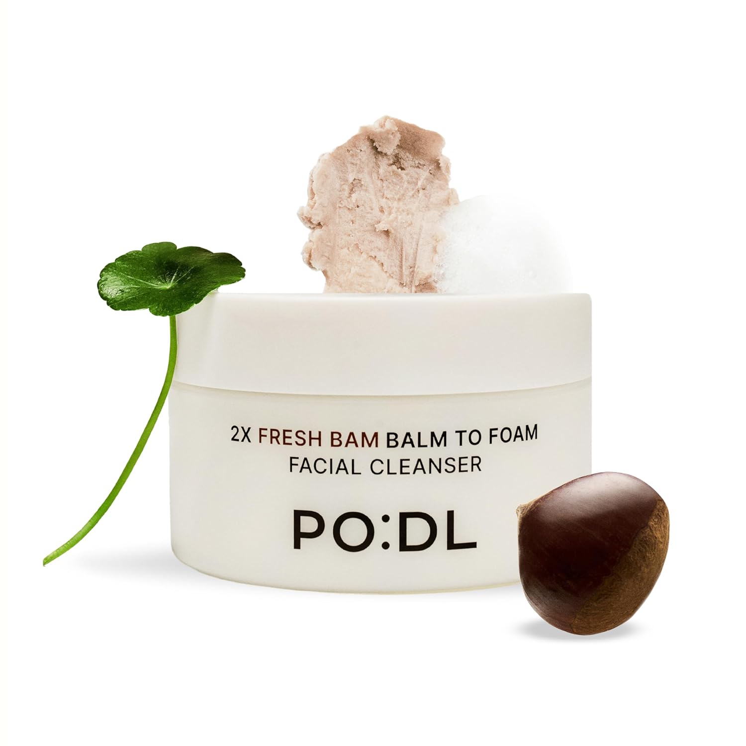 [PODL] Balm to Foam Cleanser for Makeup & Sunscreen Removal | Deep Cleansing Face Wash | Exfoliating Pore Care Sebum Control Moisture Balance | Vegan Zero Irritation | Korean Skincare 4.39 fl oz