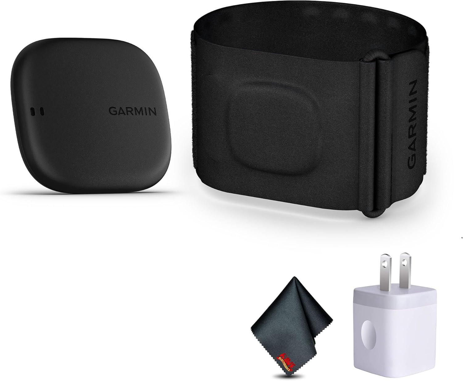 Garmin Index Sleep Monitor Small/Medium Bundle with USB Wall Charger Adapter + Microfiber Cleaning Cloth