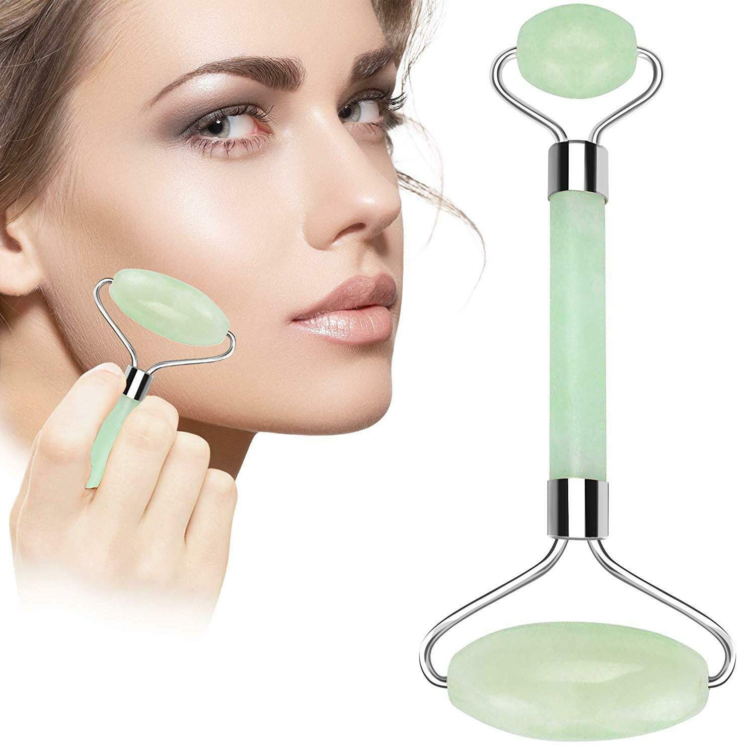SLEE Premium Facial Massage Jade Roller Slimming Face Body Eye Head Neck Beauty Best Tool
