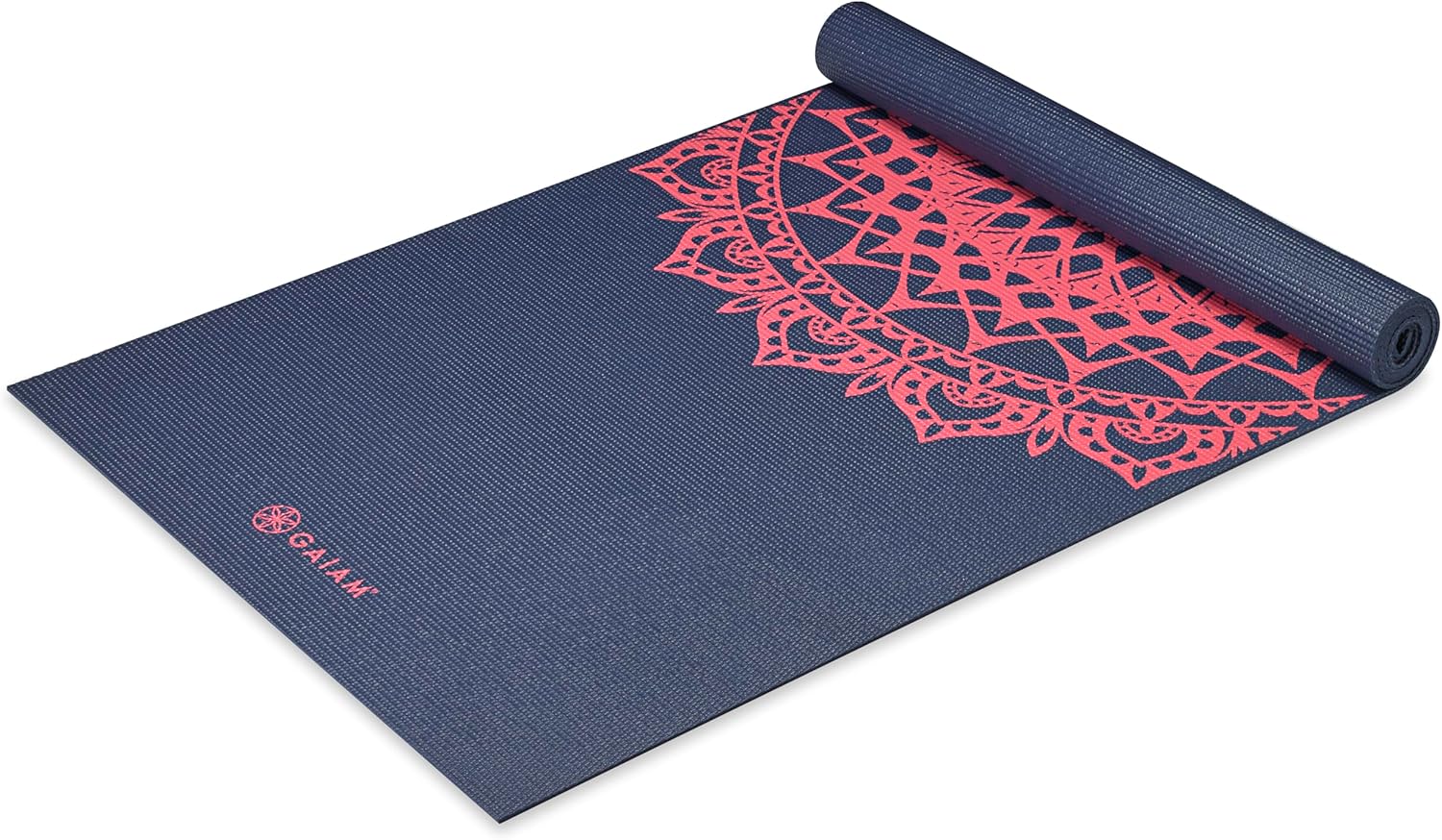 Gaiam Print Yoga Mat, Non Slip Exercise & Fitness Mat for All Types of Yoga, Pilates & Floor Exercises