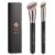 TEOYALL Foundation Contour Brush Set, 2PCS Angled Synthetic Kabuki Brush for Blending Setting Concealing Buffing with Liquid, Cream and Powder Cosmetic (170S/270S)